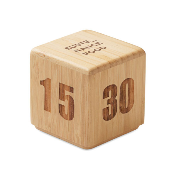CURT - Zeitwürfel Bambus